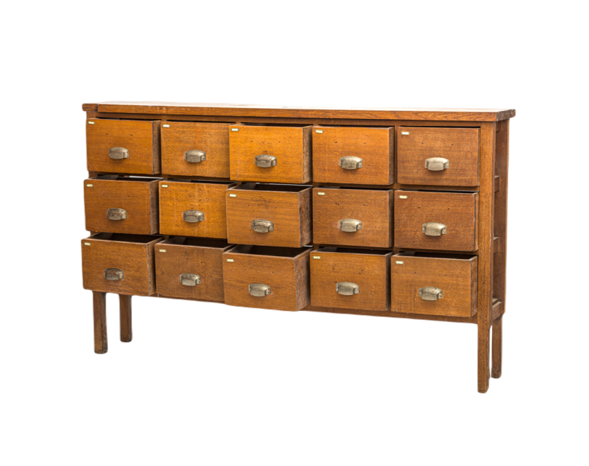 Ancient wooden chest with opend drawers isolated 2024 09 27 08 04 23 utc