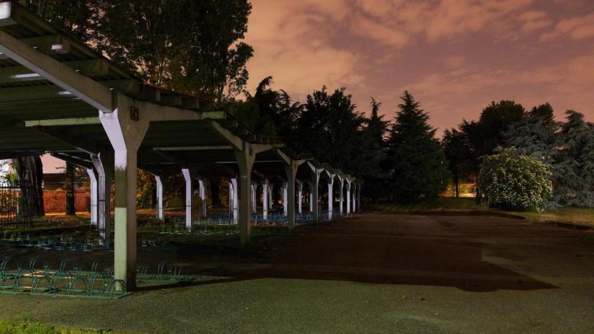 Bike Parking at Night