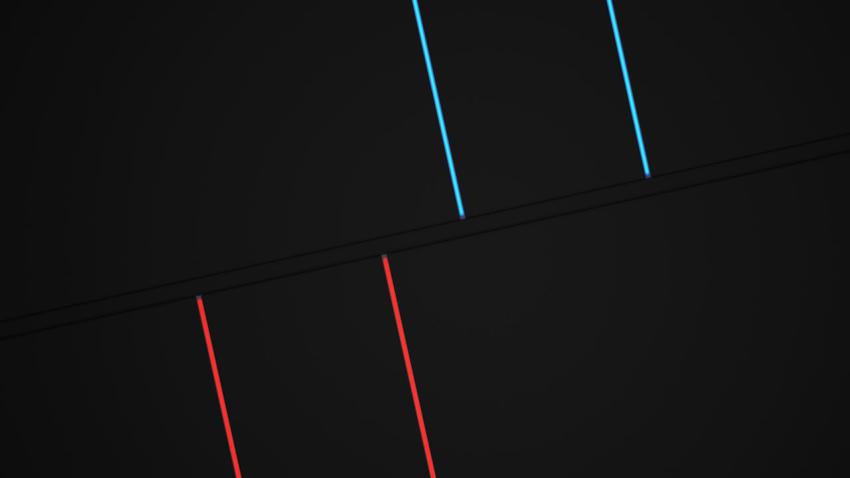 Grey Neon Abstract