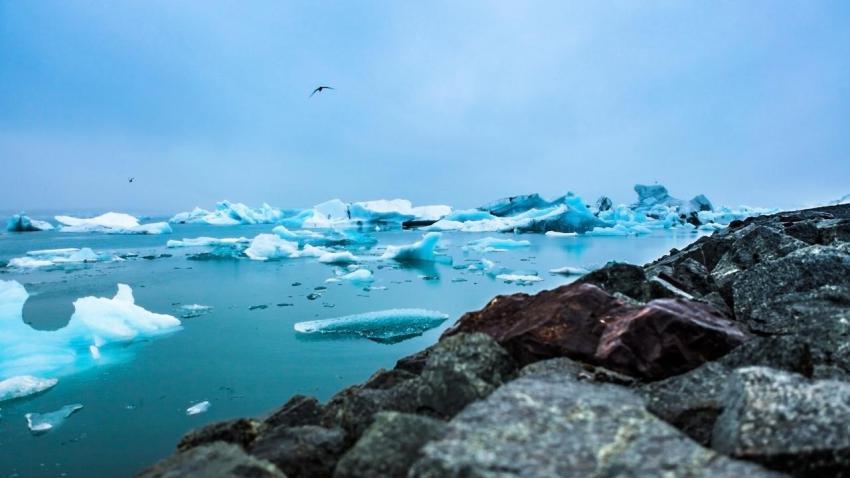 Iceland Floating Blue Ice