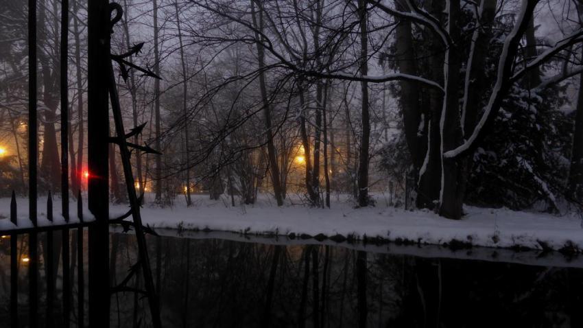 Schlossanlage Schleibheim in Winter