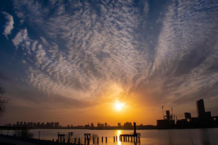 Sunset over a huangpu river 2023 11 27 04 55 01 utc