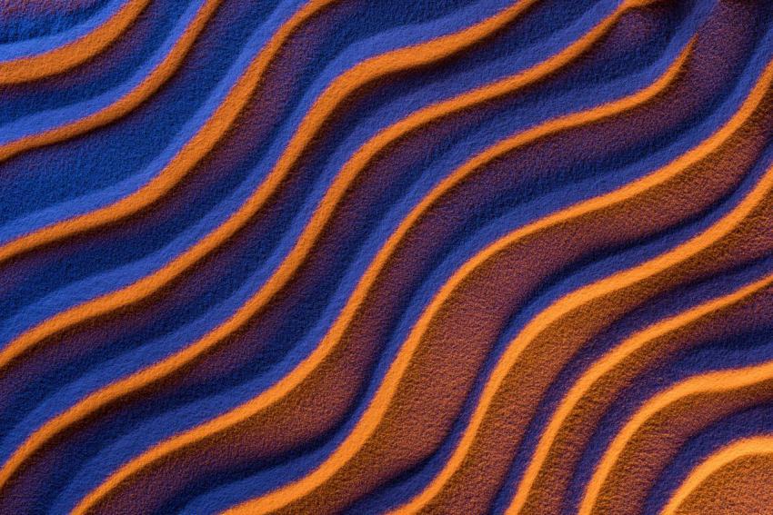 Top view of textured sand with smooth waves and ne 2024 11 18 10 47 46 utc
